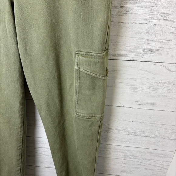 Aritzia Wilfred Free Modern Cargo Pants Storm Green 16 - Cotton Stretch Khaki - Picture 5 of 12